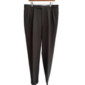 Innocenti Oro by Tom James Vintage Custom Made‎ Dark Green Dress Pants